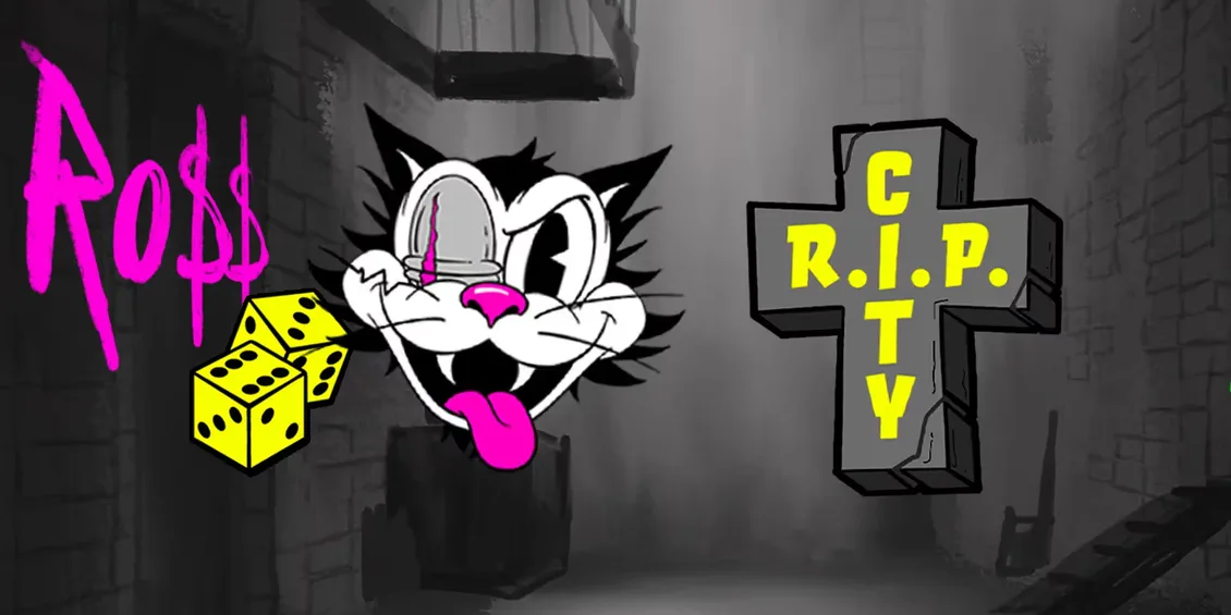 Слот RIP City с символами Wild Cat и уличным неоновым стилем